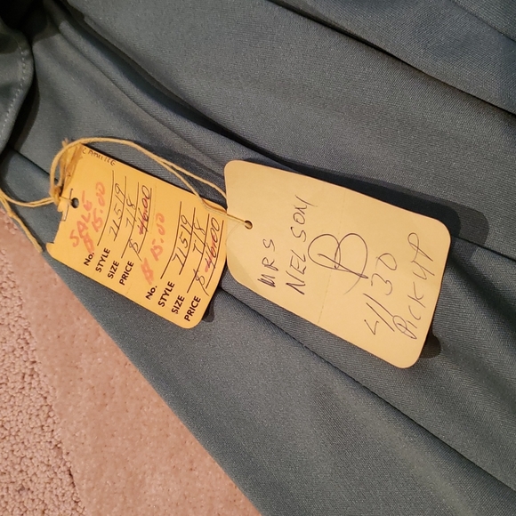 Vintage Green Dress, Sz S - Picture 9 of 12